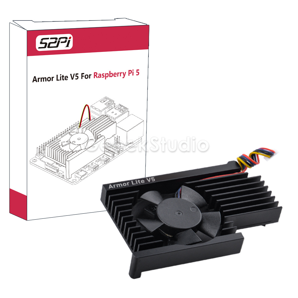 Pi 5 Case - Armor Lite V5 aluminium Aloi CNC