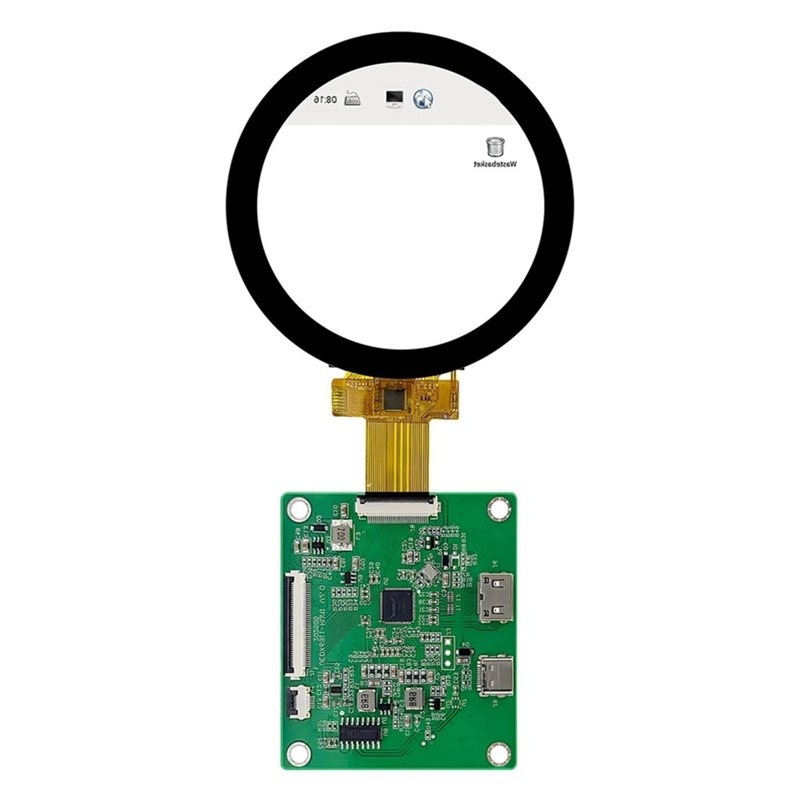 Pi Display - Layar LCD TFT Bulat A52T DSI