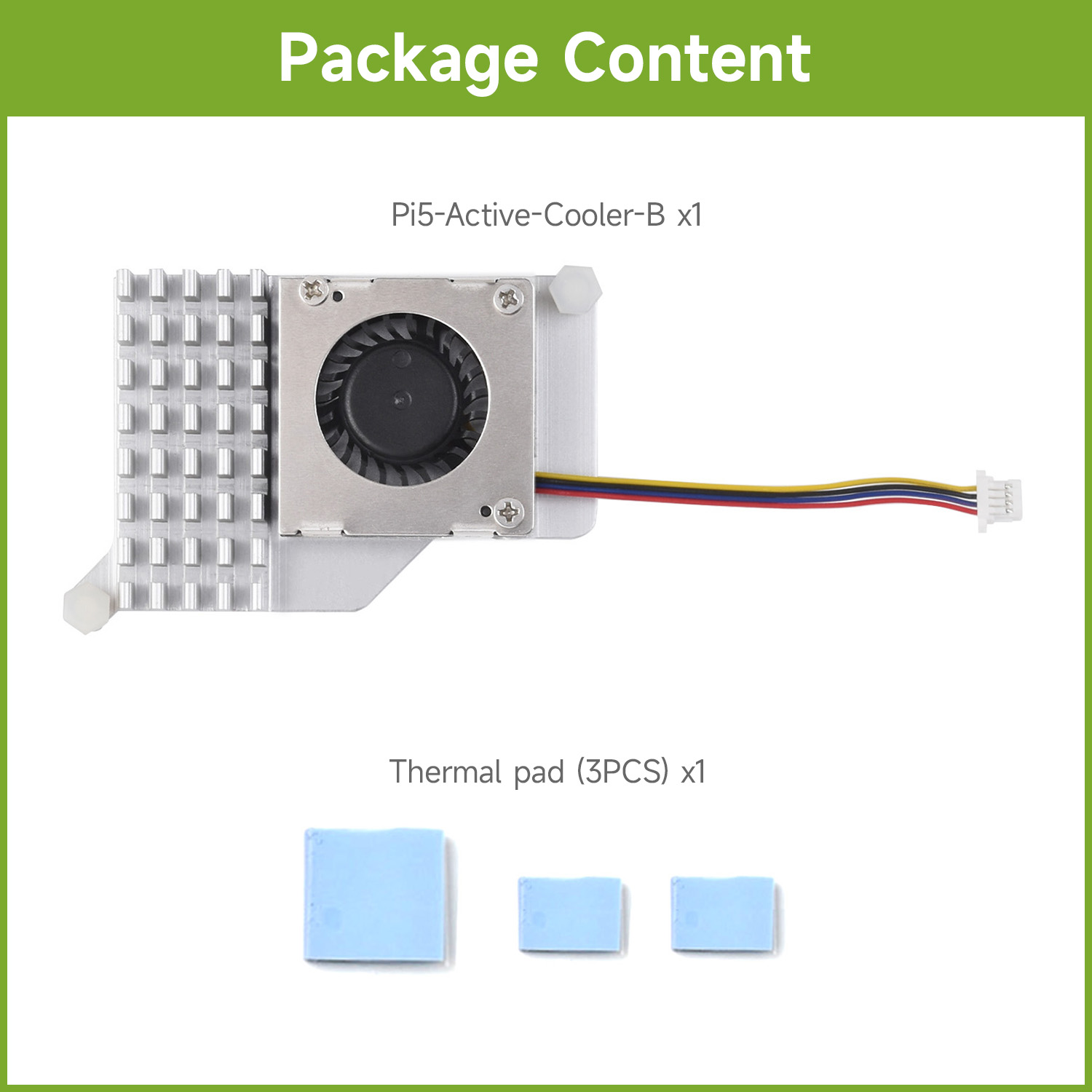 Pi Cooler - Pendingin Aktif Waveshare (B) untuk Raspberry