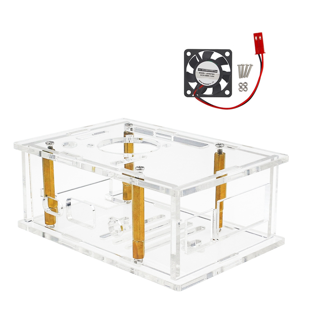 ABFN-Casing Akrilik Dengan Kip - Pi 4 Case ulasan dan harga