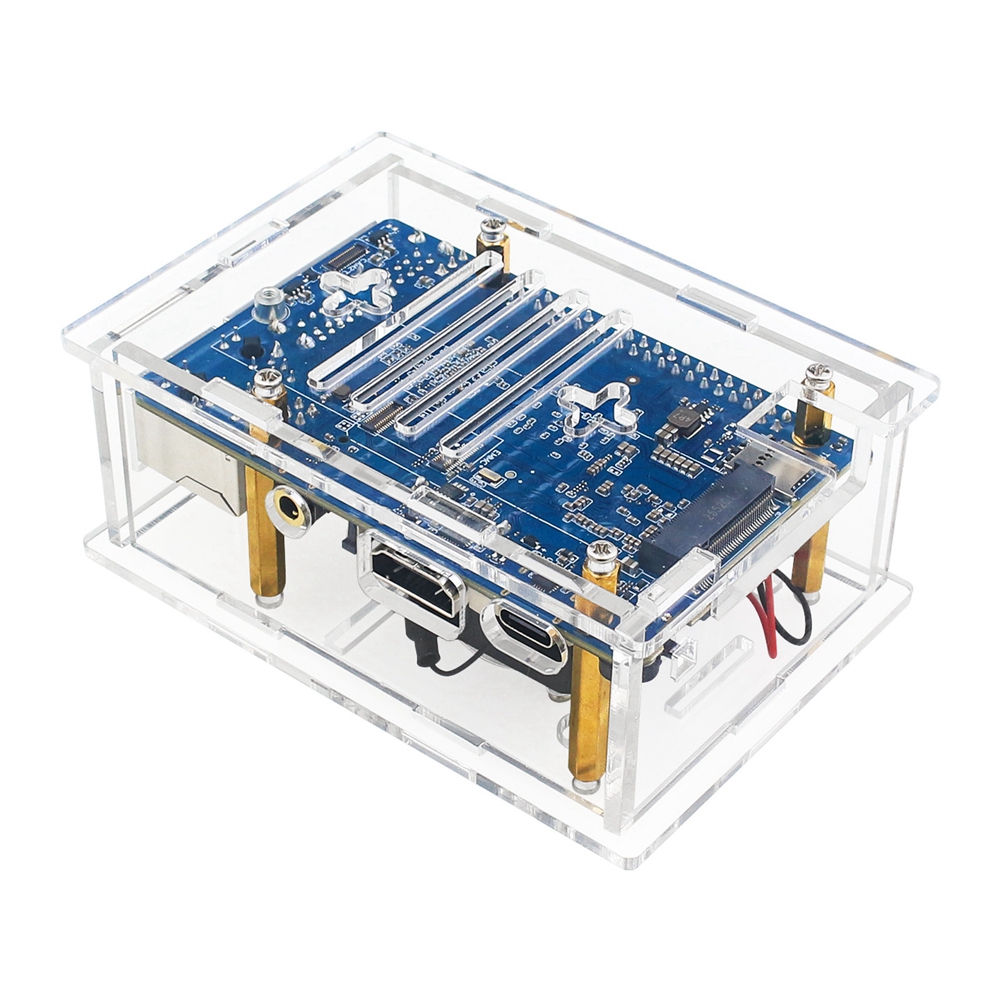 ABFN-Casing Akrilik Dengan Kip - Pi 4 Case ulasan dan harga