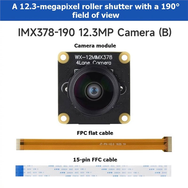 IMX378-190 Kamera 12.3MP Fishe - Pi Camera Module ulasan dan harga